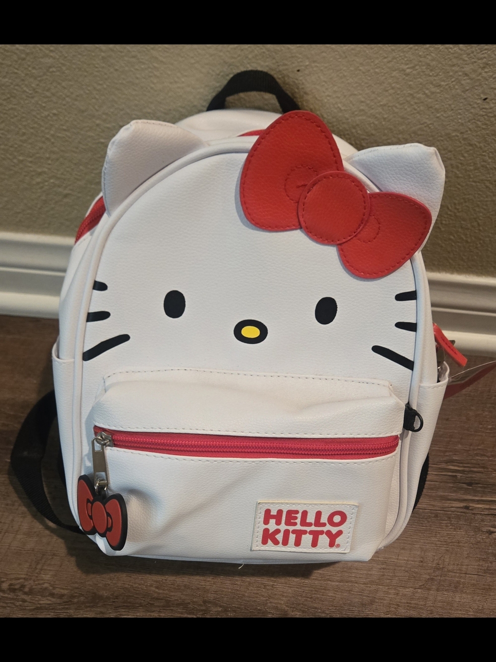 Hello Kitty White & Red Kids Mini Backpack with Bow